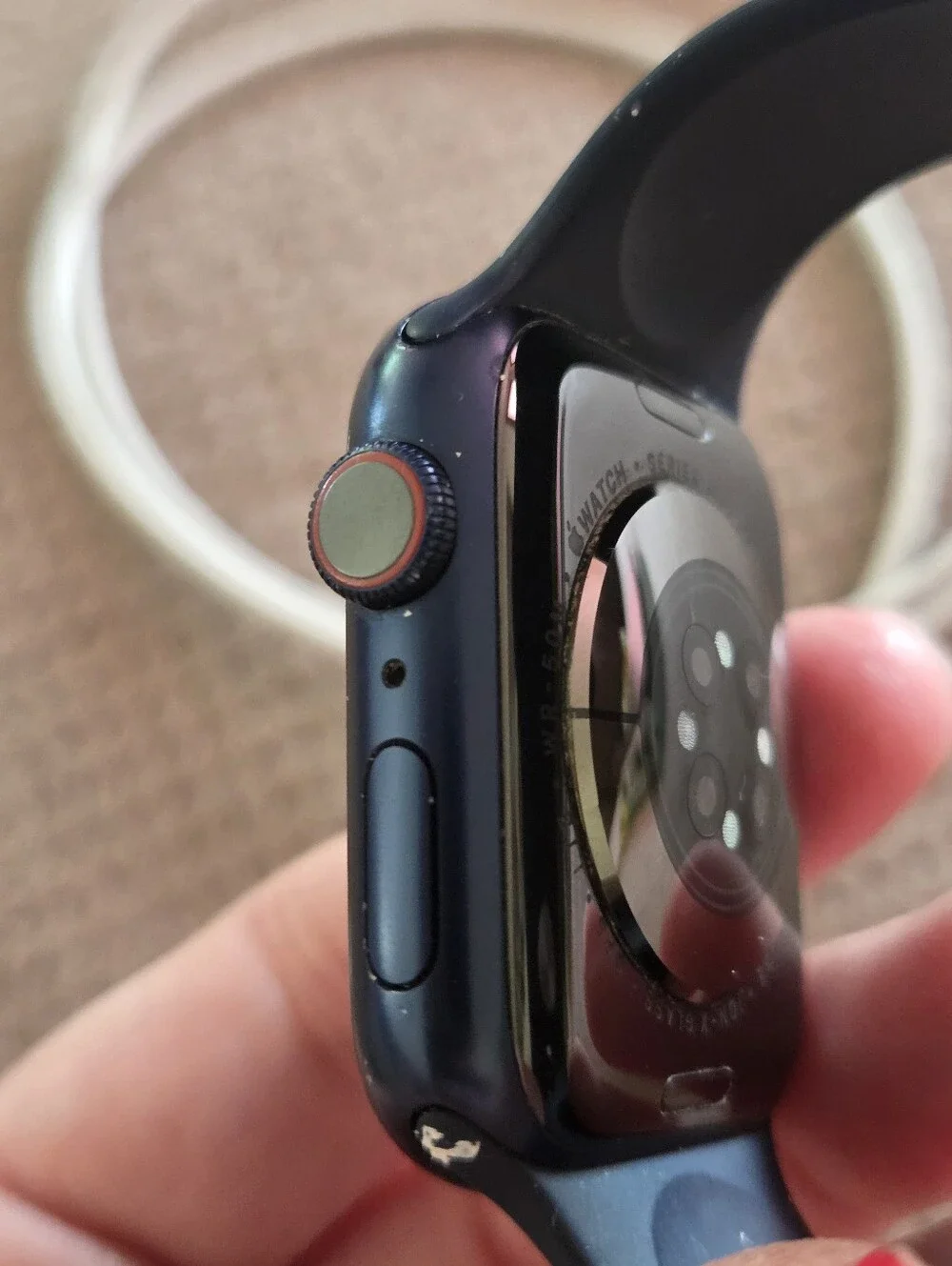 Apple Watch Series 6 44mm aluminum and ceramic case ion-x glass GPS LTE WR-50M